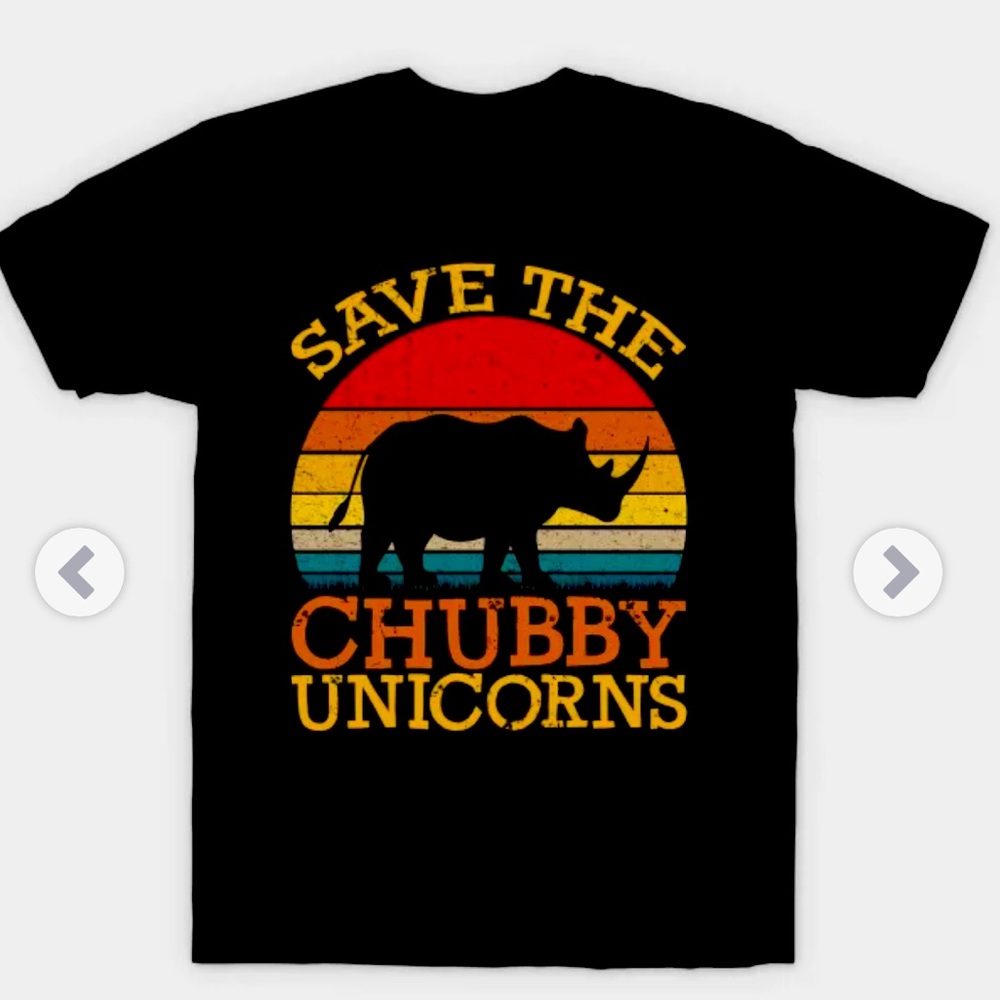 Save The Chubby Unicorns Vintage T Shirts (2) both sz 2XL
